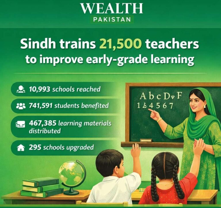 Sindh trains 21,500 teachers to improve early-grade learning