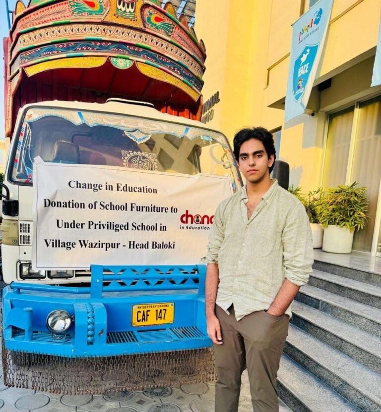 Aahil Mushtaq leads youth initiative for education in Head Baloki