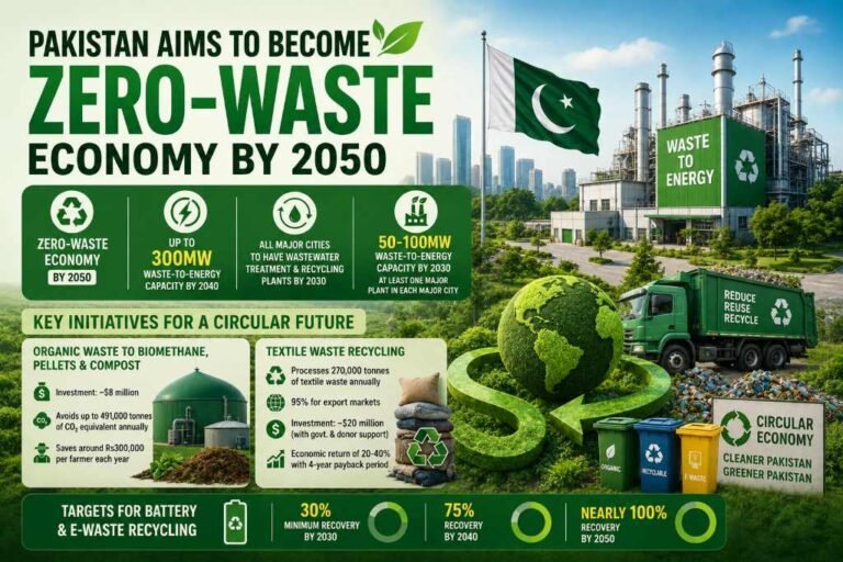 Pakistan targets zero-waste economy by 2050