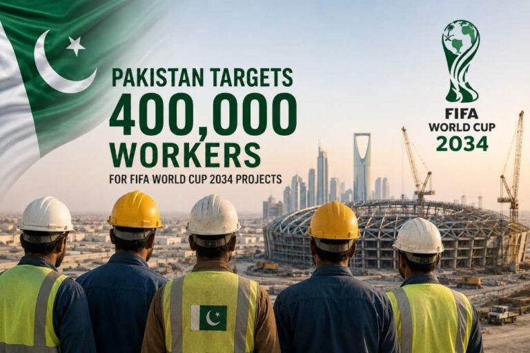 Pakistan targets 400,000 trained workers for FIFA World Cup 2034