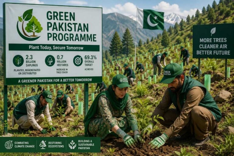 Pakistan plants 2.3 billion saplings under Green Pakistan Programme