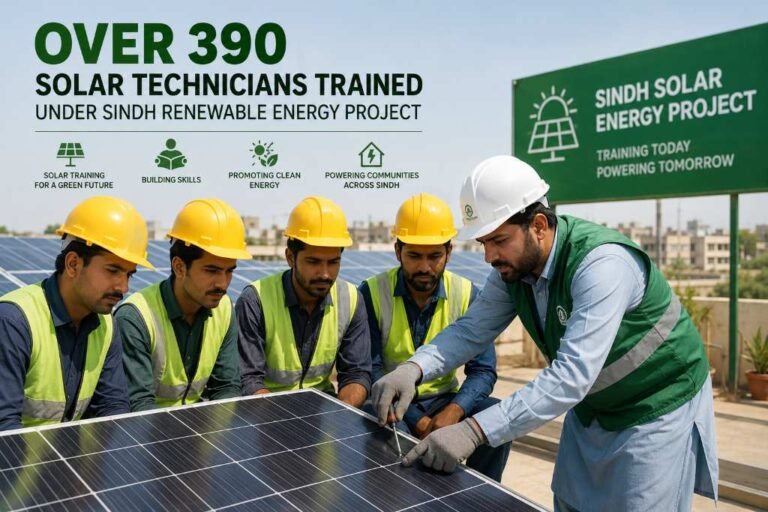 Over 390 solar technicians trained under Sindh renewable energy project