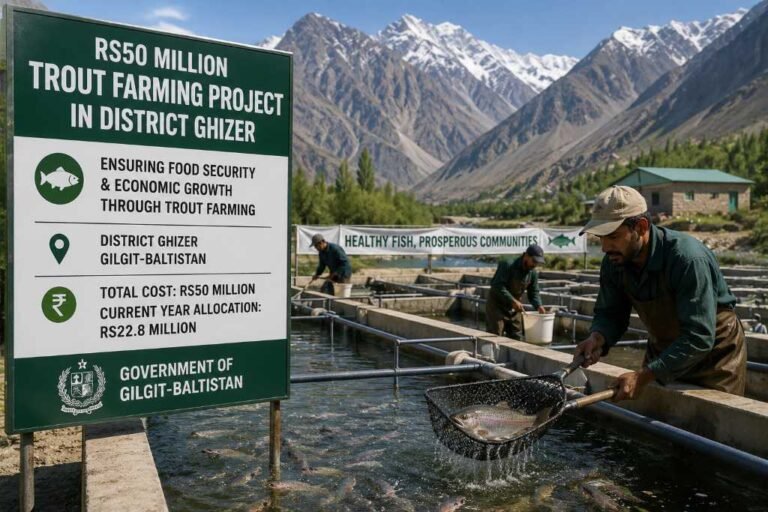 Rs50m trout farming project launched in GB