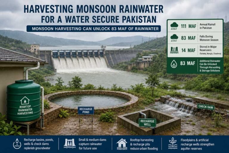 Monsoon harvesting can unlock 83 MAF of rainwater for Pakistan