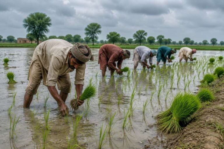 Paddy transplantation continues in Punjab amid forecast of below-normal rainfal