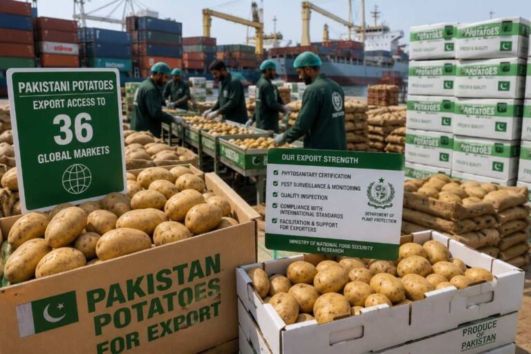 Pakistani potatoes now have export access to 36 global markets