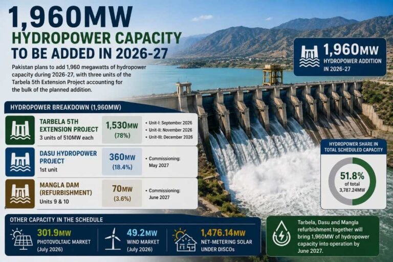 1,960MW hydropower capacity to be added in 2026-27