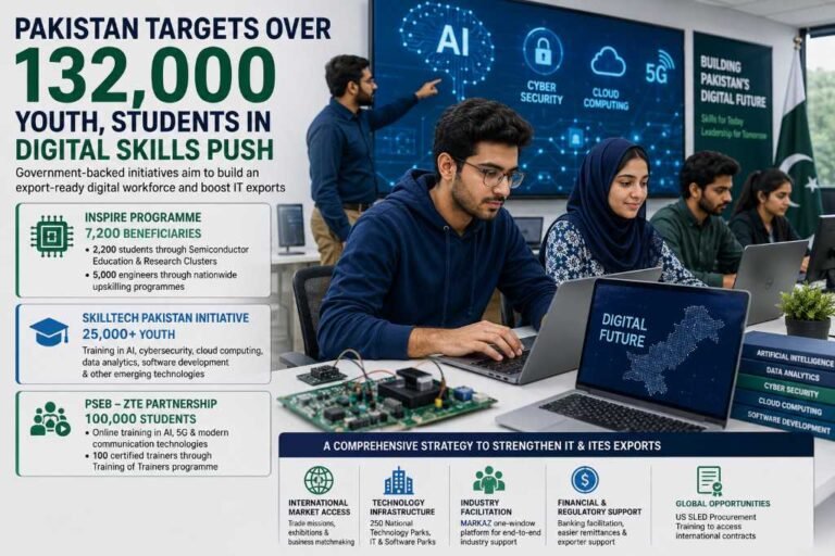 Pakistan targets over 132,000 youth, students in digital skills push